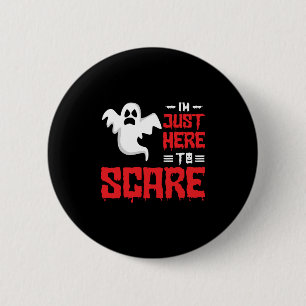 Halloween Paranormal Ghost Hunters Horror Fans Button