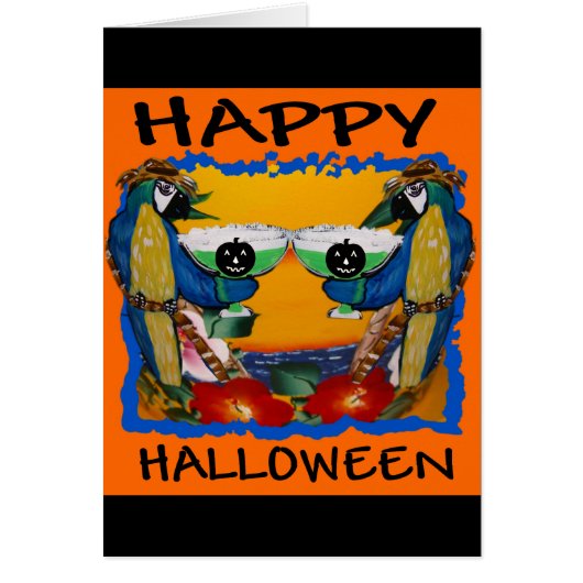 HALLOWEEN PARROTS CARDS (Front)