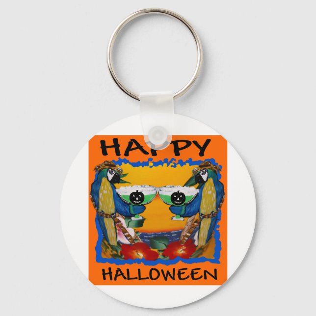HALLOWEEN PARROTS KEYCHAIN (Front)