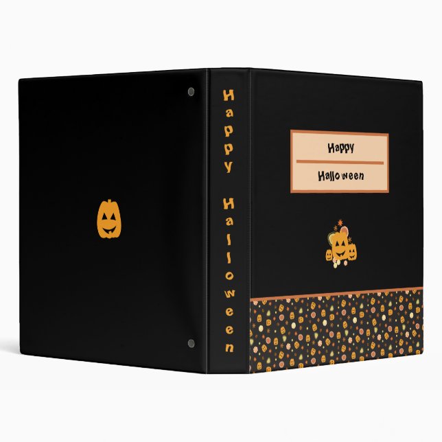 Halloween Party 3 Ring Binder (Background)