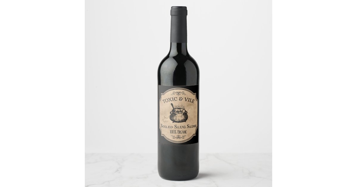 halloween party Apothecary potion decor caldron Wine Label ...