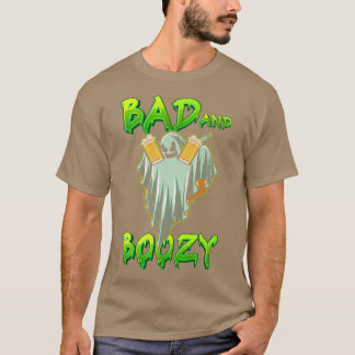 Halloween Party Bad And Boozy Spooky Season Funny T-Shirt