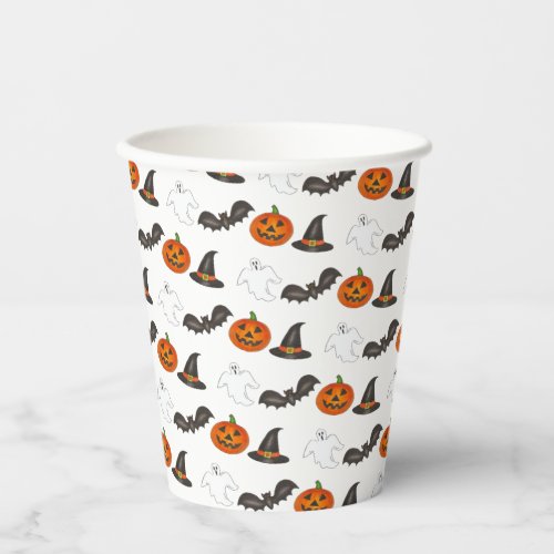 Halloween Party Bat Pumpkin Witch Ghost Paper Cups