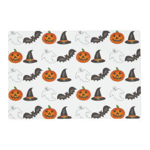 Halloween Party Bat Pumpkin Witch Ghost Placemat