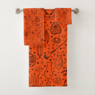 Halloween Party Bath Towel Set