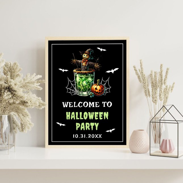 Halloween Party Beautiful Drinking Cocktail Foam Board (Creator Uploaded)