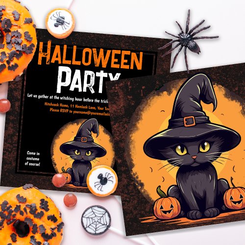 Halloween Party Before Trick or Treating Begins Invitation