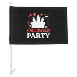 Halloween Party Birthday Car Flag