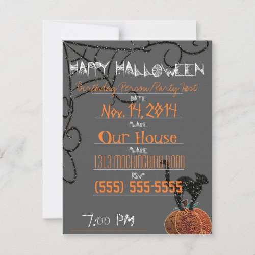 Halloween PartyBirthday Invitation