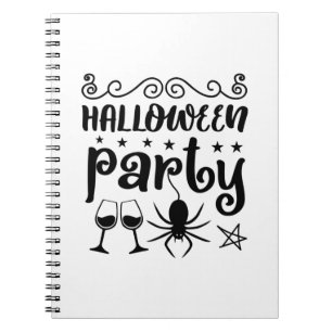 Halloween Party Birthday Notebook