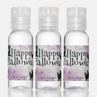 Halloween Party Black Cat Evil Pumpkins Scary Owls Hand Sanitizer