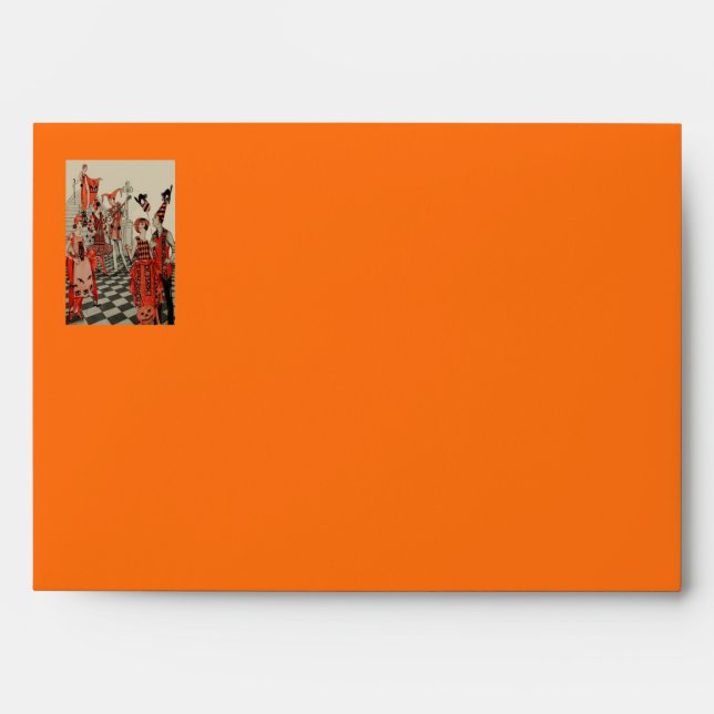 Halloween Party Black Cat Owl Bat Envelope (Front)