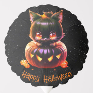 Halloween Party Black Cat Pumpkin Horror Scary Balloon