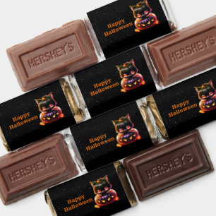 Halloween Party Black Cat Pumpkin Horror Scary Hershey's Miniatures