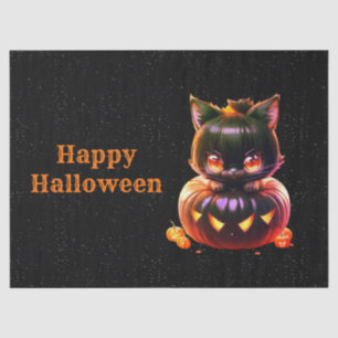 Halloween Party Black Cat Pumpkin Horror Scary Tissue Paper