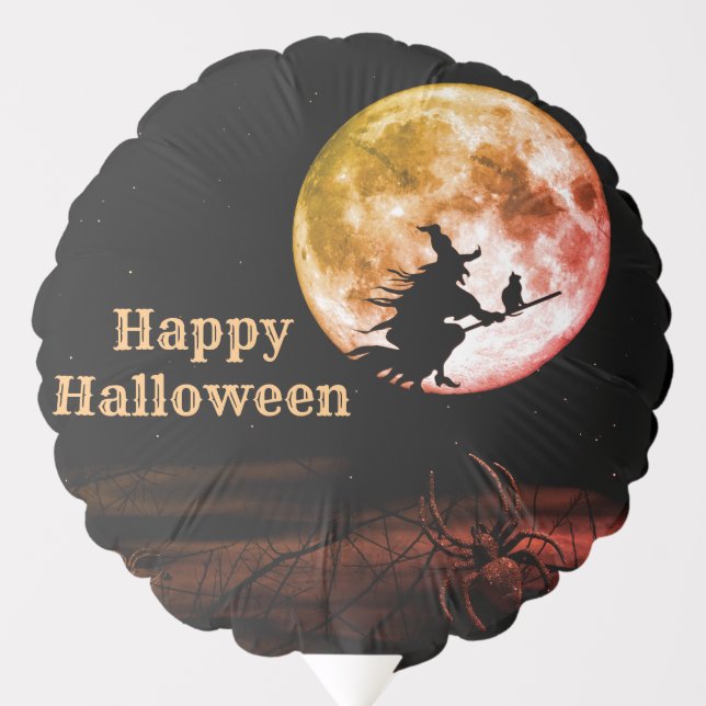Halloween Party Black Night Full Moon Scary Balloon (Front)