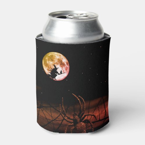 Halloween Party Black Night Full Moon Scary Can Cooler