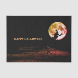 Halloween Party Black Night Full Moon Scary Tissue Paper