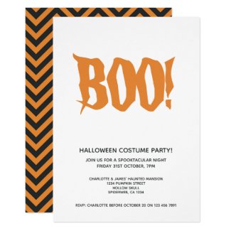 Halloween Party Boo Personalized Spooktacular Invitation