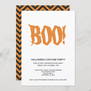 Halloween Party Boo Personalized Spooktacular Invitation
