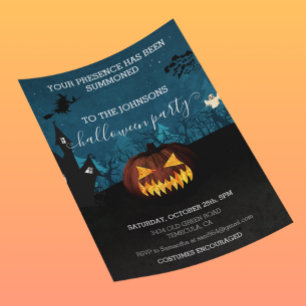 Halloween Party Budget Pumpkin 