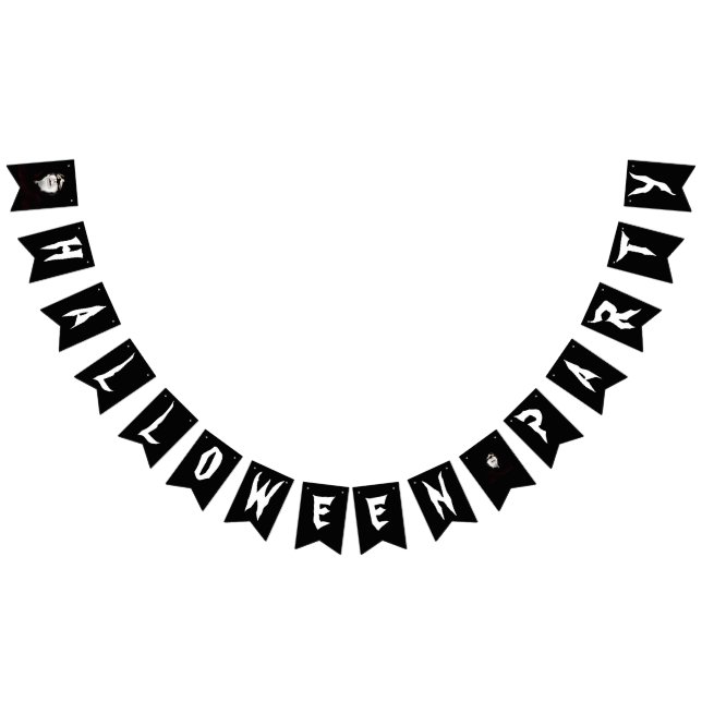 Halloween Party Bunting Flags (All)