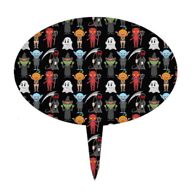 Halloween Party Cake Pick (Front)