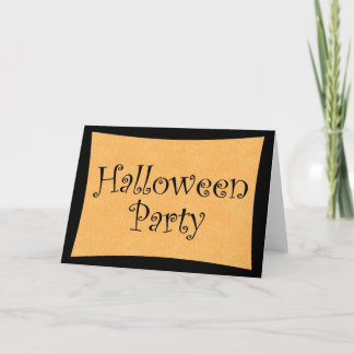 Halloween Party Card