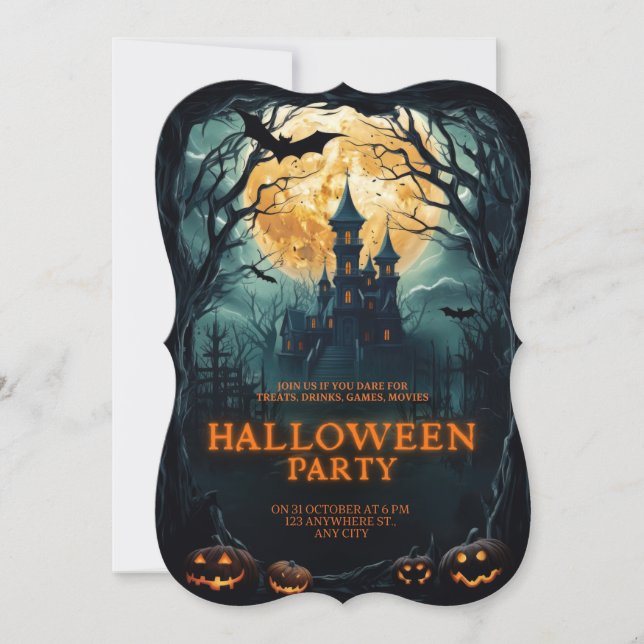 Halloween Party Card (Front)