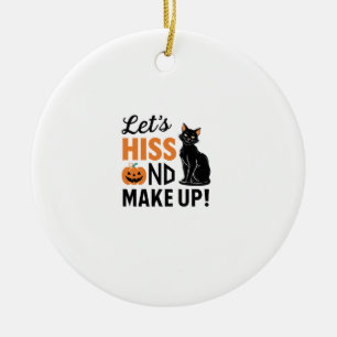 Halloween Party Cat Mom Costume Long Sleeve T-Shir Ceramic Ornament