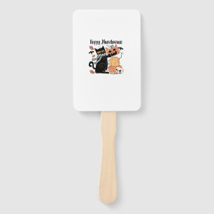 Halloween Party Cat Mom Costume Long Sleeve T-Shir Hand Fan