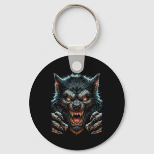 Halloween Party Costume Angry Werewolf Wolfman  Keychain