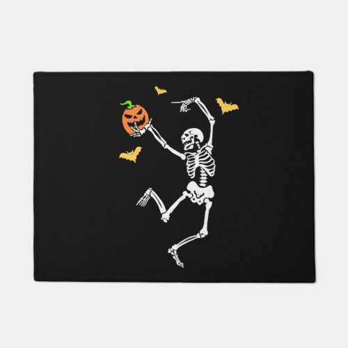 Halloween Party Costume For Skeleton Pumpkin Fans Doormat