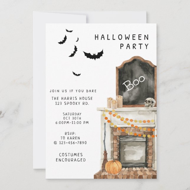 HALLOWEEN PARTY, COSTUME PARTY, ADULT HALLOWEEN  (Front)