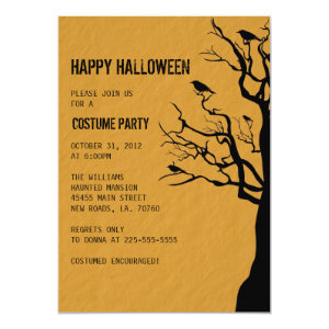 Halloween Party | Crows Card