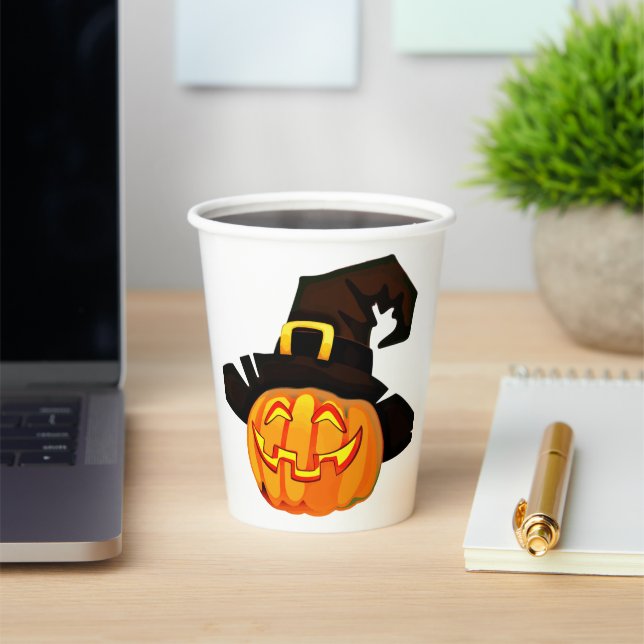 Halloween Party Cups + Lids (Insitu)
