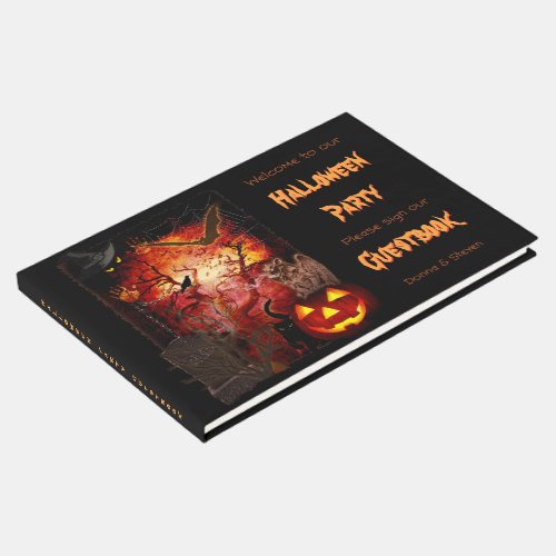Halloween Party customizable Guest Book