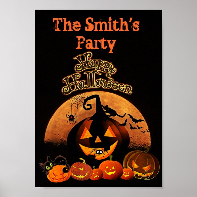 Halloween Party (Customize it!) Poster (Front)