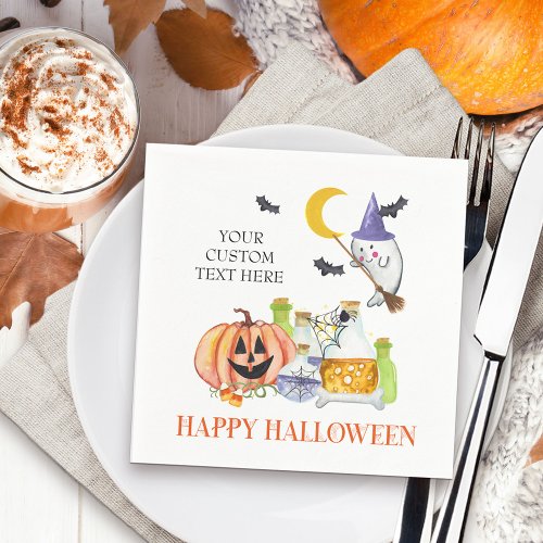 Halloween Party Cute Ghost and Magic Potion Napkins