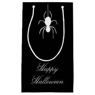 Halloween Party Cute Spider Black White Small Gift Bag