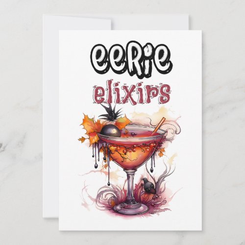 Halloween Party Eerie Elixir_ Mysterious Cocktails Announcement