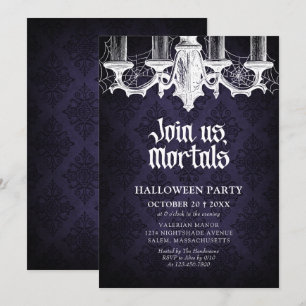 Halloween Party Elegant Gothic Invitation