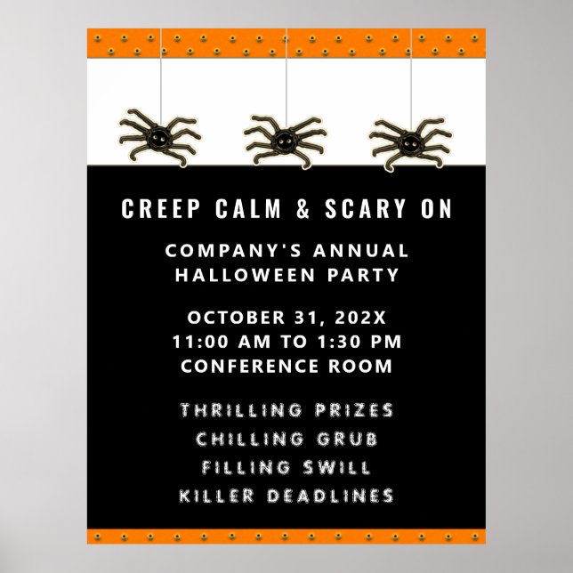 Halloween Party Event Poster (Front)
