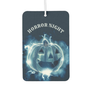 Halloween Party Evil Blue Pumpkin Horror Scary Air Freshener