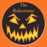 Halloween Party Favor Bag Scary Sticker Label<br><div class="desc">Halloween Trick-or-Treat Party Favor Candy Bag Sticker Label</div>
