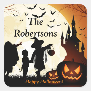 Halloween Party Favor Candy Bag Sticker Label