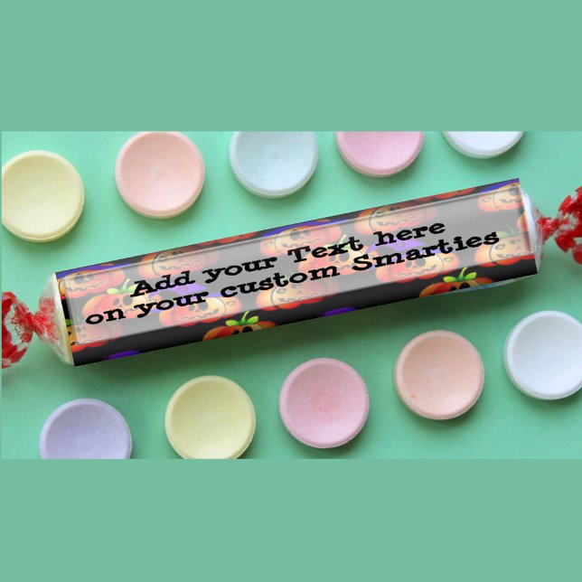 Halloween Party Favors Smartie Candy wrappers Labels (Halloween Party Favors  Smarties Candy Wrapper label)