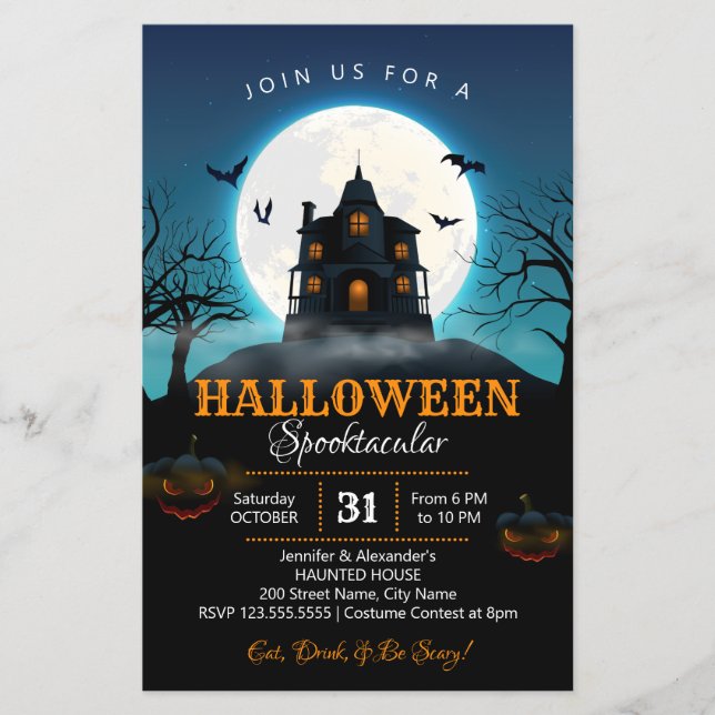 Halloween Party Flyer (Front)