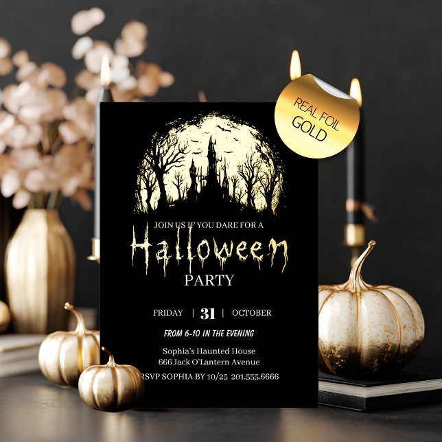  Halloween Party Foil Invitation (Creator Uploaded)