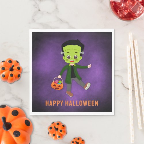 Halloween Party for Kids Frankenstein  Paper  Napkins